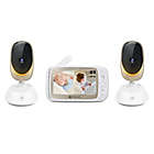 Alternate image 1 for Motorola&reg; VM85-2 Connect 5-Inch HD WiFi Video Baby with 2 Cameras in White
