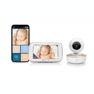 Motorola Vm855 Connect 5 Inch Wifi Video Baby Monitor In White Buybuy Baby