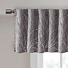 Alternate image 2 for Madison Park Andora Embroidered Rod Pocket/Back Tabs Window Valance in Grey