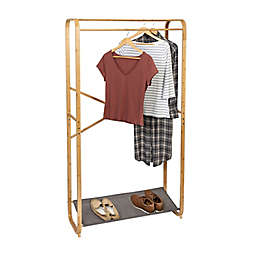 Honey-Can-Do® Bamboo and Canvas Garment Rack