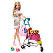 Mattel 11-Piece Barbie&reg; Stroll &#39;n Play Pups Doll and Accessory Set