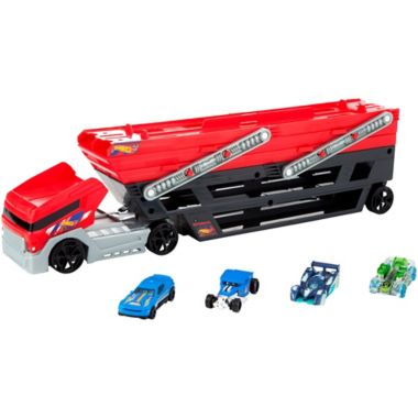 Hot Wheels&reg; Mega Hauler + 4 Cars. View a larger version of this product image.