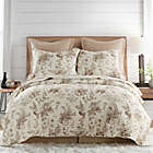 Alternate image 0 for Harvest Toile Twin Reversible Quilt Set in Charcoal/Cream