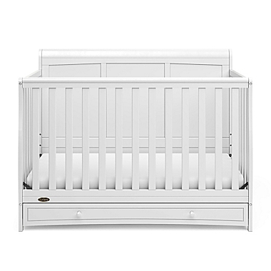Graco&reg; Asheville 4-in-1 Convertible Crib with Drawer in White. View a larger version of this product image.