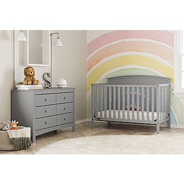 Graco&reg; Noah 6-Drawer Double Dresser in Pebble Grey. View a larger version of this product image.