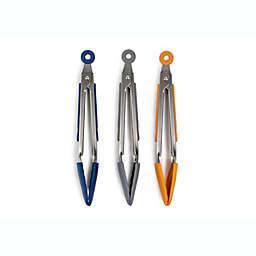 Our Table™ Mini Stainless Steel and Silicone Locking Tongs