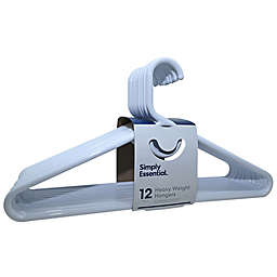 Simply Essential™ Heavyweight Hangers in White (Set of 12)