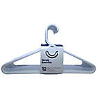 Alternate image 5 for Simply Essential&trade; Heavyweight Hangers in White (Set of 12)