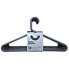 Alternate image 4 for Simply Essential&trade; Heavyweight Hangers in Grey (Set of 12)