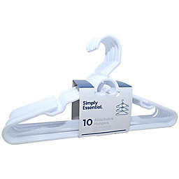 Simply Essential™ Attachable Hangers in White (Set of 10)