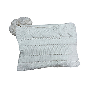 Bee &amp; Willow&trade; Chenille Cable Knit Throw Blanket in Ivory. View a larger version of this product image.