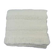 Bee &amp; Willow&trade; Cozy Stripe Faux Fur Throw Blanket in Ivory