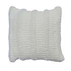 Alternate image 0 for Bee &amp; Willow&trade; Cozy Faux Fur Stripe Square Throw Pillow in Ivory