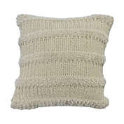 Bee &amp; Willow&trade; Cozy Faux Fur Stripe Square Throw Pillow