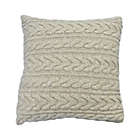 Alternate image 0 for Bee &amp; Willow&trade; Cable Knit Square Throw Pillow in Coffee
