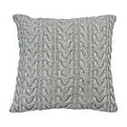 Alternate image 0 for Bee &amp; Willow&trade; Cable Knit Square Throw Pillow in Light Grey