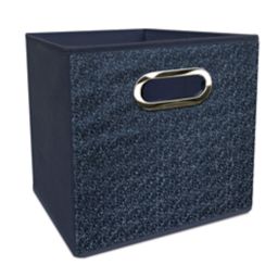 Simply Essential™ 11-Inch Collapsible Storage Bin in Blue