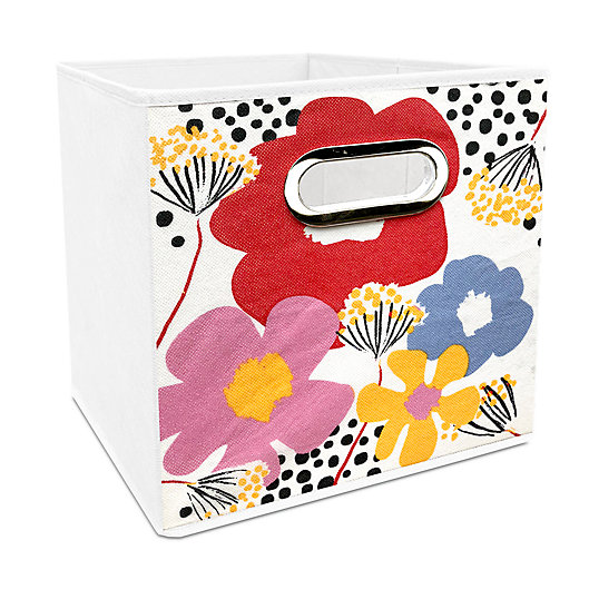 Alternate image 1 for Simply Essential™ 11-Inch English Flower Print Collapsible Bin