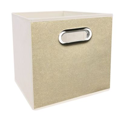 Simply Essential&trade; 11-Inch Collapsible Storage Bin in Linen