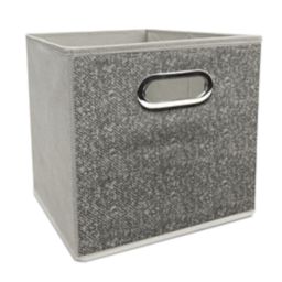 Simply Essential™ 11-Inch Collapsible Storage Bin in Grey