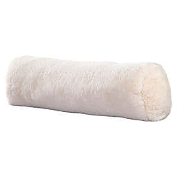 Nestwell™ Faux Fur Bolster Pillow in Coconut Milk