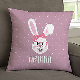 Build Your Own Bunny Personalized Easter 14-Inch Throw Pillow