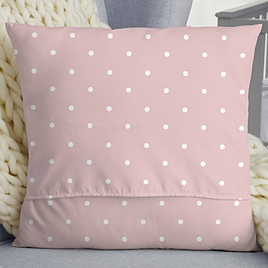 Simple and Sweet Baby Girl 14-Inch Velvet Throw Pillow in Pink. View a larger version of this product image.