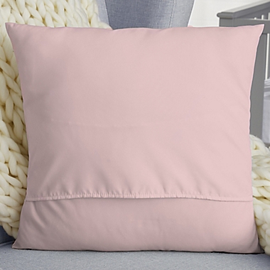 Simple and Sweet Baby Girl 18-Inch Velvet Throw Pillow in Pink. View a larger version of this product image.