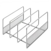 Squared Away&trade; Metal Mesh Cabinet Organizer Rack in Matte Nickel