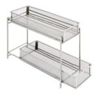 Alternate image 0 for Squared Away&trade; 2-Tier Metal Mesh Spice Organizer in Matte Nickel