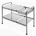 Alternate image 8 for Squared Away&trade; 2-Tier Metal Mesh Expandable Under-the-Sink Storage Shelf in Matte Nickel