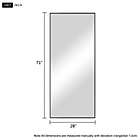 Alternate image 5 for Neutype 71-Inch x 27.6-Inch Full Length Standing Floor Mirror in Black