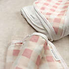 Alternate image 4 for The Honest Company&reg; 3-Piece Peach Buffalo Check Hooded Towel and Washcloth Set