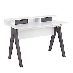LumiSource® Wishbone Desk in Grey/White