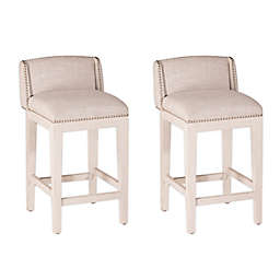 Hillsdale Furniture Bronn Stools in White (Set of 2)