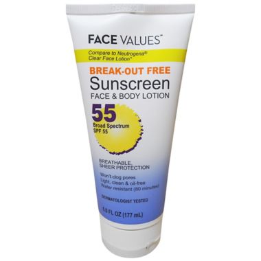 Harmon&reg; Face Values&trade; 6 oz. Clear Face Sunscreen Cream SPF 55. View a larger version of this product image.