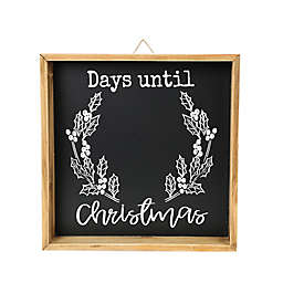 Bee & Willow™ 10-Inch Count Down to Christmas Chalkboard Sign in Black/White