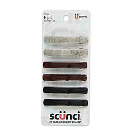 Scunci® 6-Count Effortless Beauty Everyday Fashion Hair Barrettes