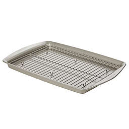 Rachael Ray™ Bakeware Nonstick 13-Inch x 19-Inch Cookie Pan with Roasting Rack