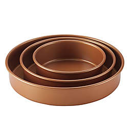 Ayesha Curry™ Nonstick Steel 3-Piece Round Cake Pan Set