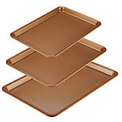 Ayesha Curry&trade; Nonstick 3-Piece Cookie Pan Set in Copper