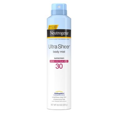 Afslag Forskudssalg Array af Neutrogena® Ultra Sheer® 8 oz. SPF 30 Lightweight Body Mist Sunscreen Spray  | Bed Bath & Beyond