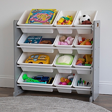Tot Tutors Toy Organizer in Grey/White. View a larger version of this product image.