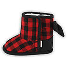Alternate image 6 for Capelli New York Size 12-18M Buffalo Plaid Slipper in Red