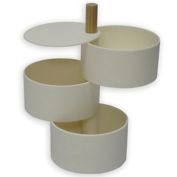 Squared Away&trade; 3-Tier Trinket Tray in Coconut Milk
