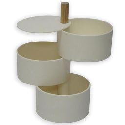 Squared Away™ 3-Tier Trinket Tray in Coconut Milk