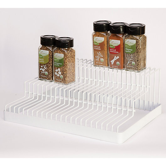 Alternate image 1 for Simply Essential™ 3-Tier Spice Rack in Bright White