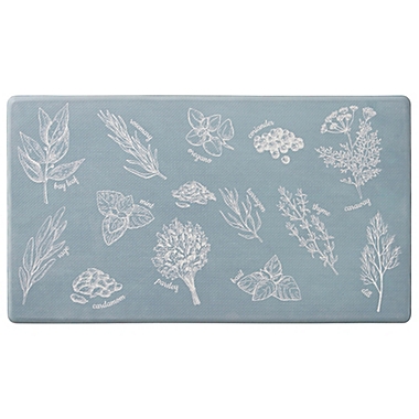 Bee &amp; Willow&trade; Herb Glossary 20&quot; x 36&quot; Comfort Kitchen Mat in Natural. View a larger version of this product image.