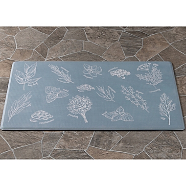 Bee &amp; Willow&trade; Herb Glossary 20&quot; x 36&quot; Comfort Kitchen Mat in Natural. View a larger version of this product image.
