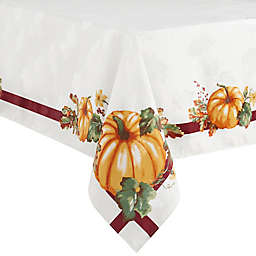 Pumpkin Border 52-Inch x 70-Inch Oblong Tablecloth